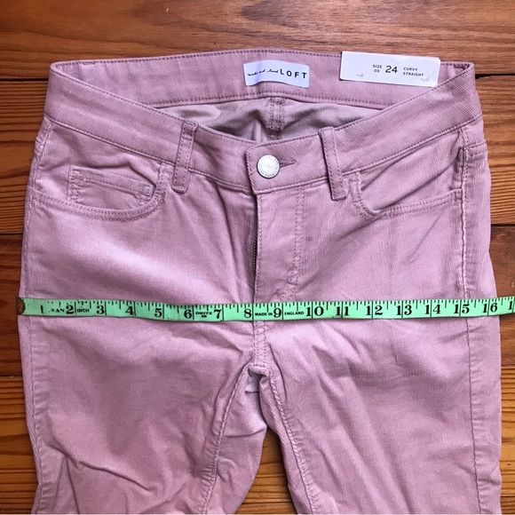 Loft Pink Navy Curvy Straight Corduroy Bundle, NWT, 24/00 - Picture 8 of 14